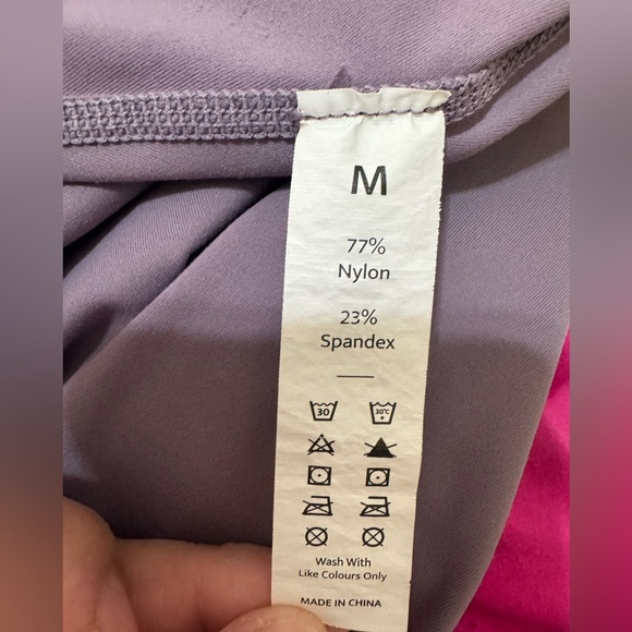 Lavender Athletic Dress Size M Built-In Shorts Tennis Golf Activewear - Picture 7 of 10